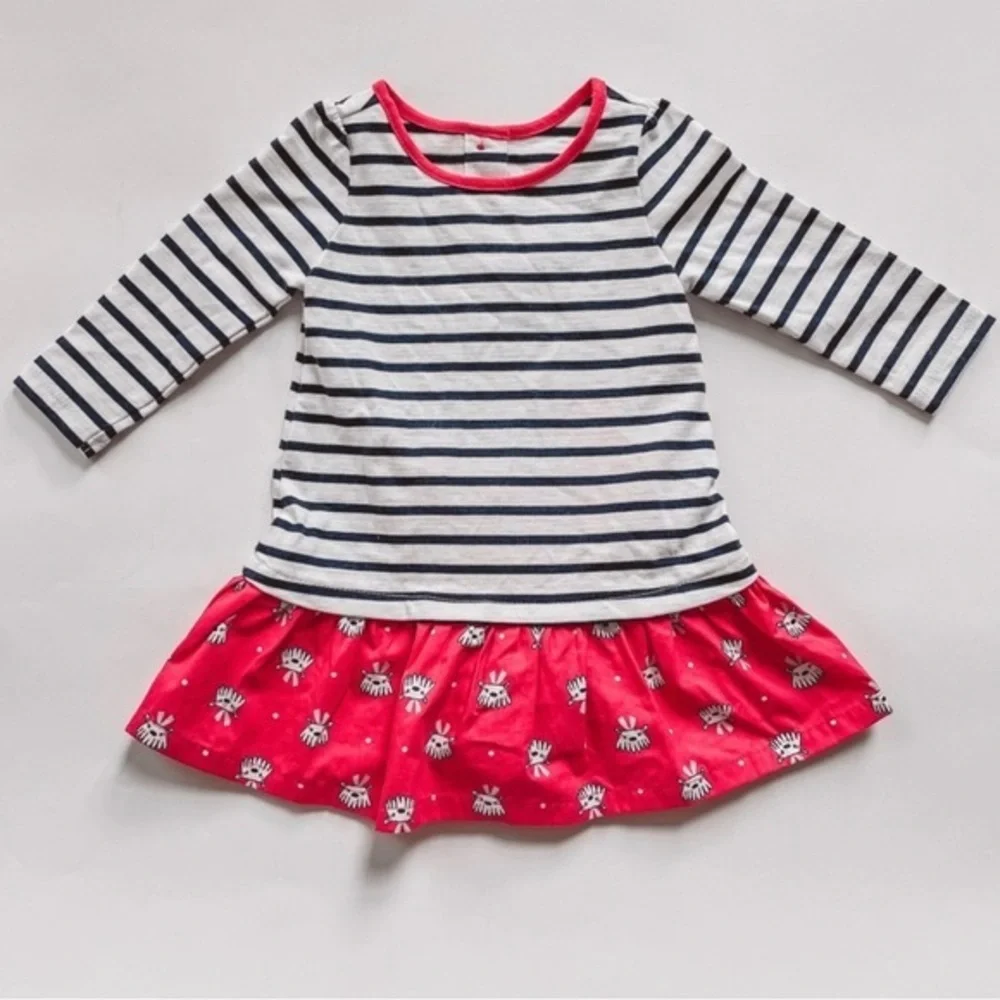 Gymboree Best In Show Preppy Striped Dog Dress Size 2T